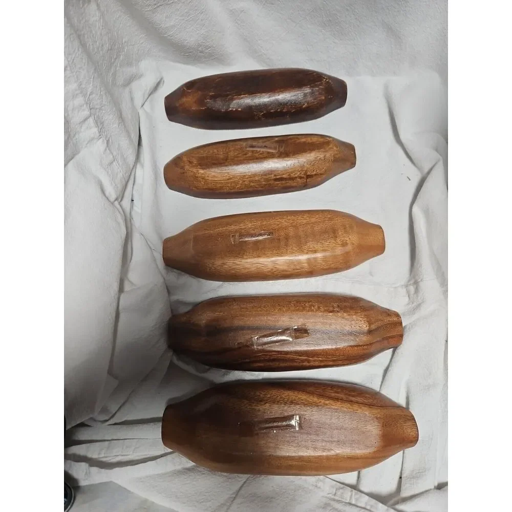 Vintage Wooden Corn Cob Holders Handmade  Set Of Five‎